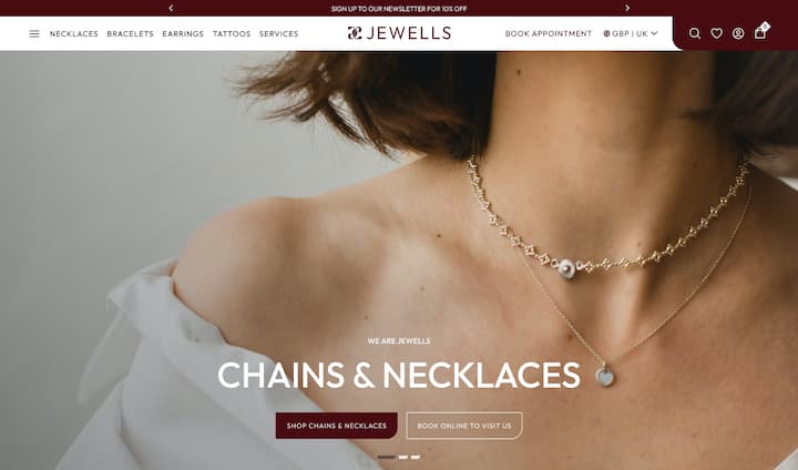 Jewells Shopify E-Commerce Store