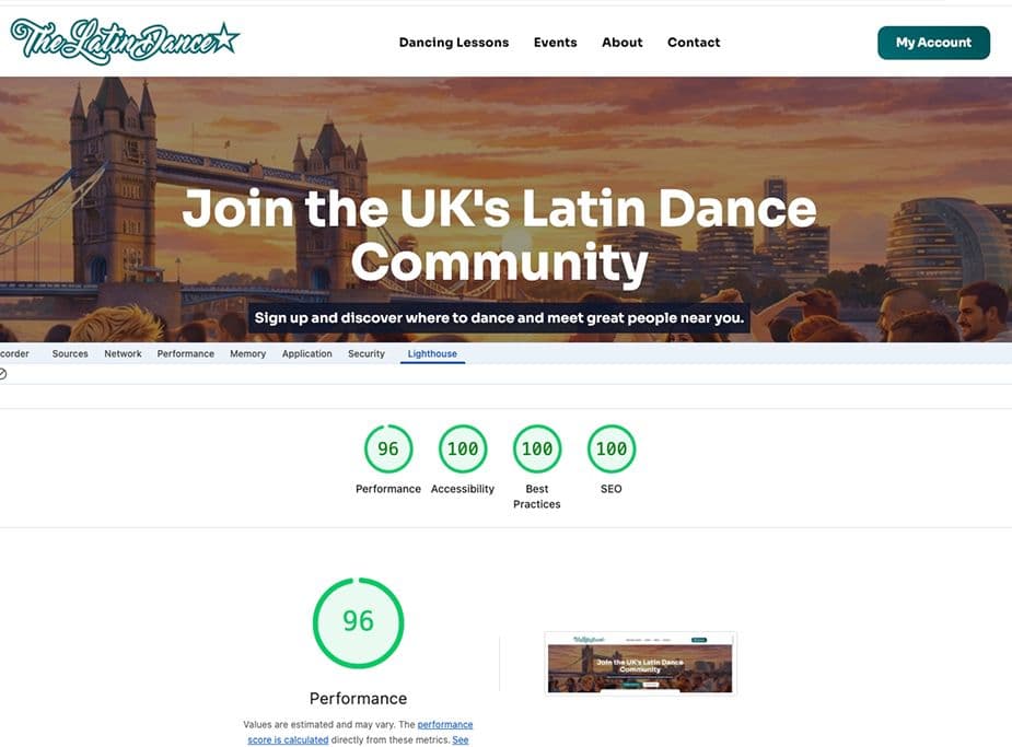 lighthouse performance