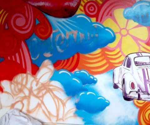 Cholo Apolo graffiti room