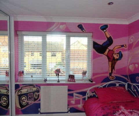 India Bedroom spray painting