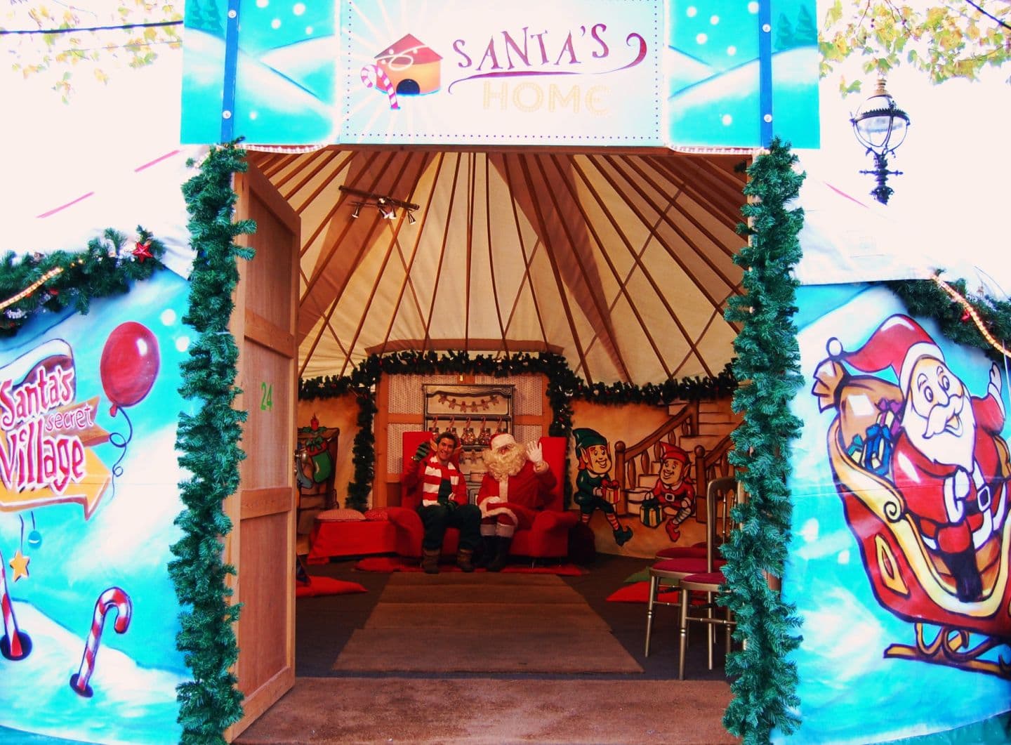 Santa's Secret Village yurt